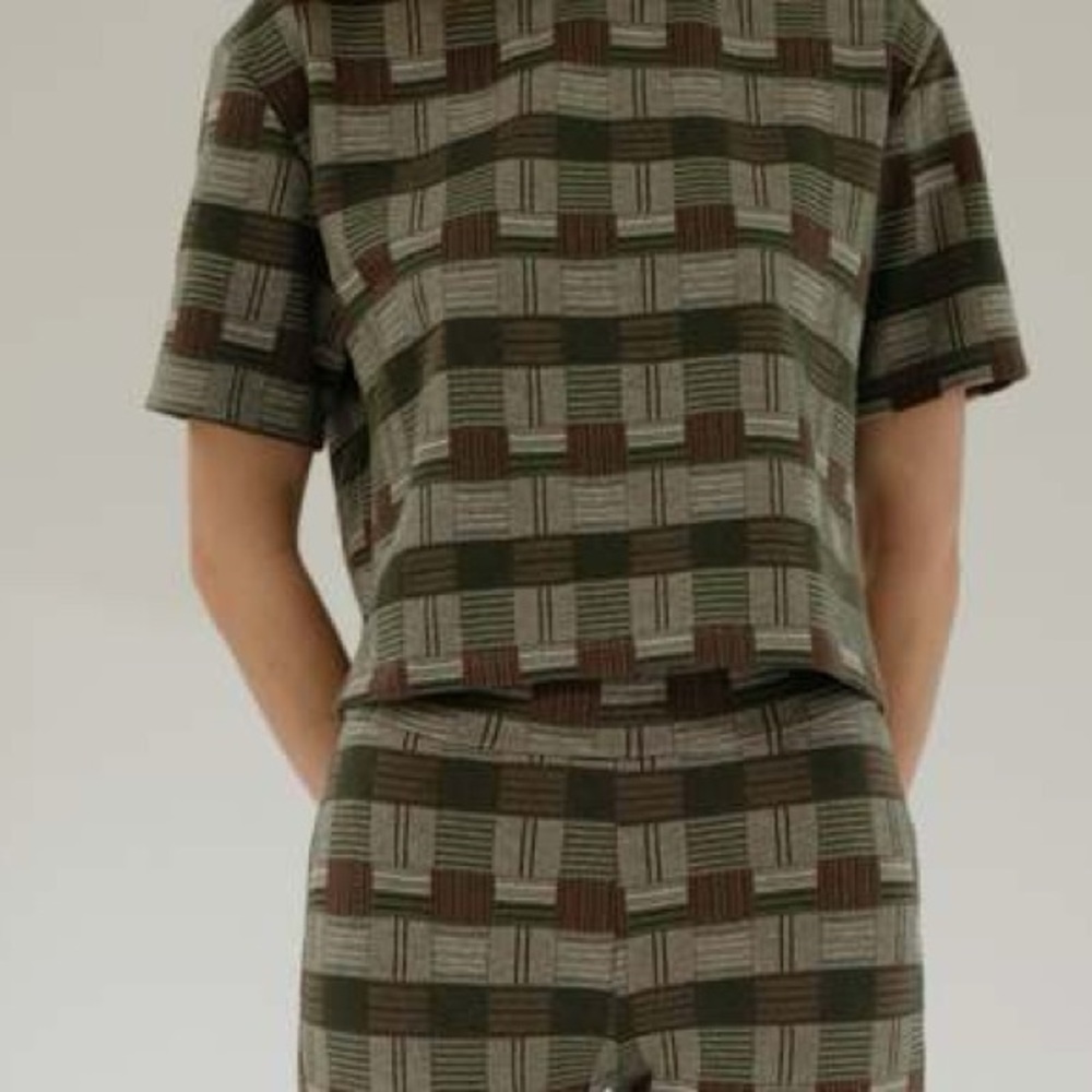 Beklina Lanzarote plaid grid shirt S/M
